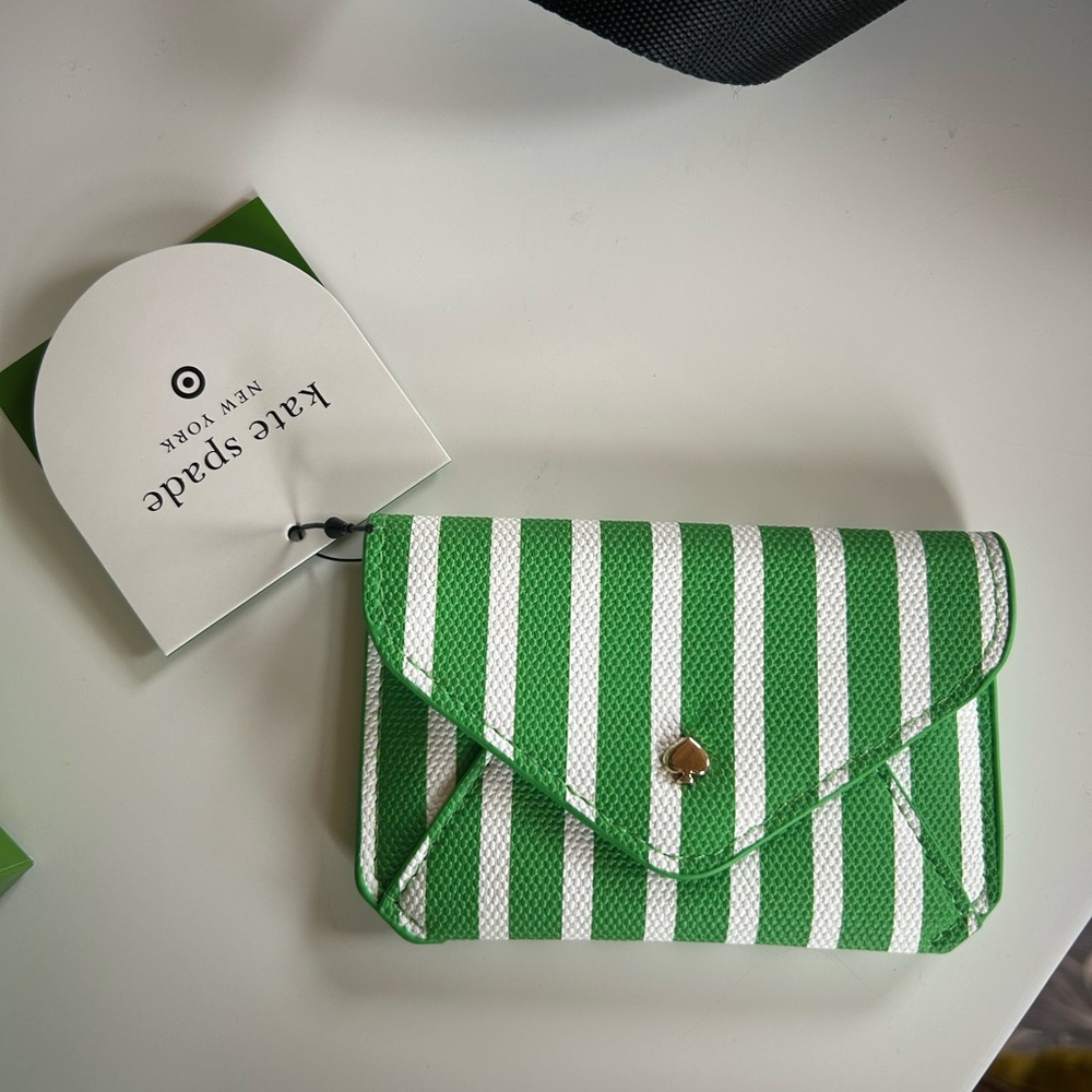 Stripe Envelope Card Case - kate spade new york x Target Green/White